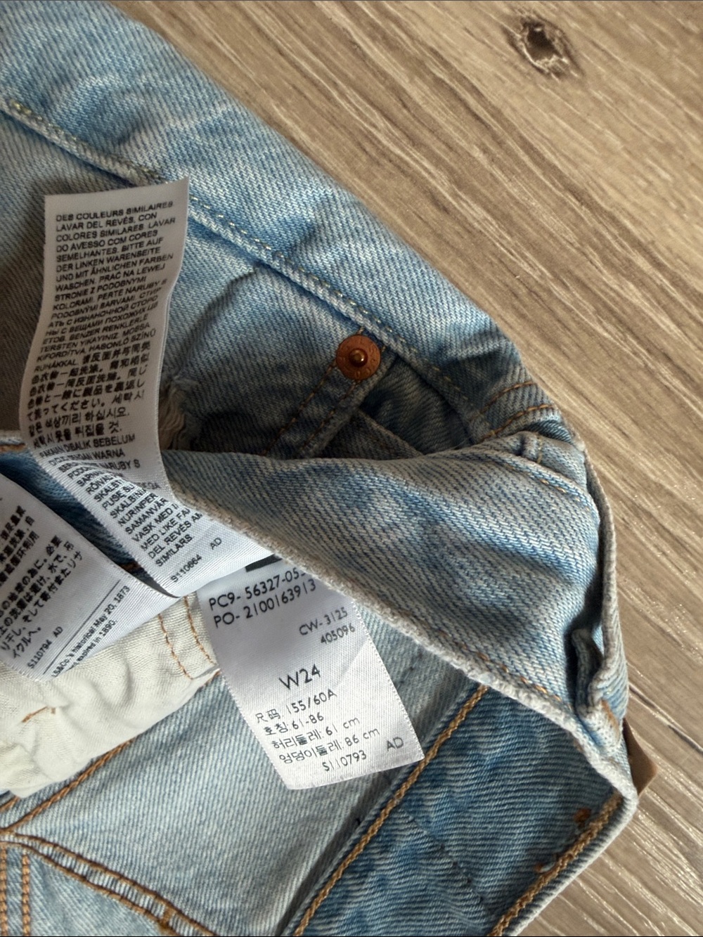 Levi’s Denim 501 Distressed Shorts - Light Wash - image 4